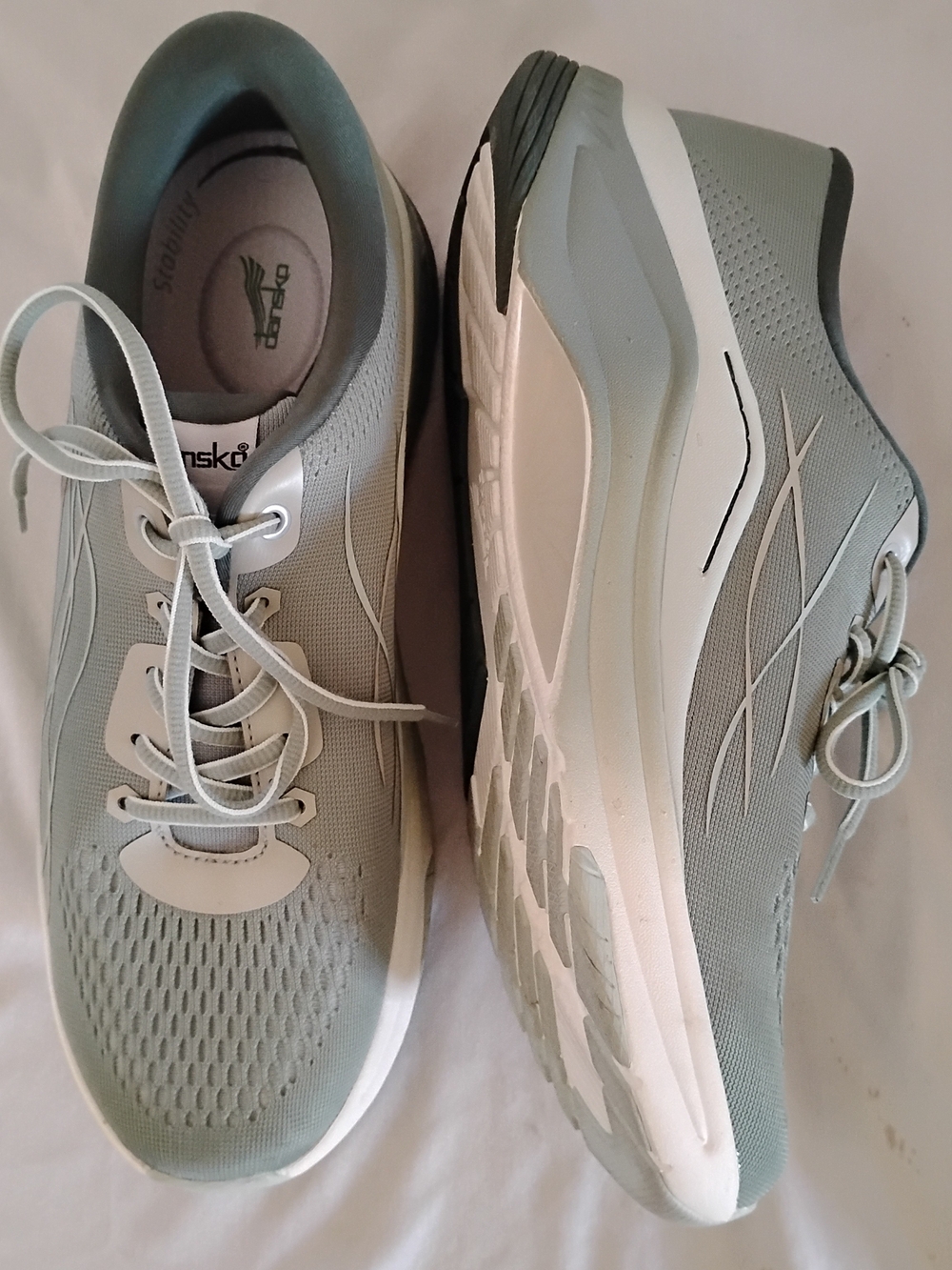 Dansko Light Green and White Athletic Walking Sneakers EU 42 US 11.5-12